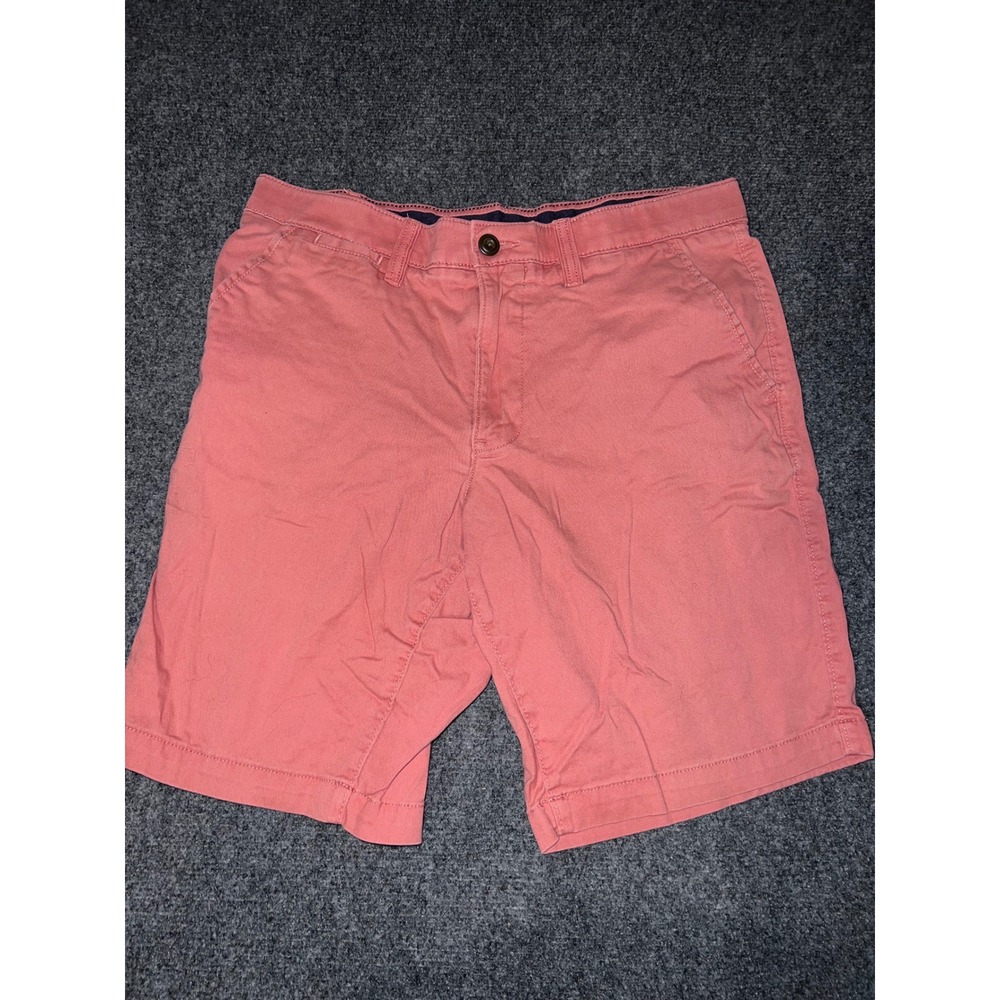 Sonoma Goods For Life Flexwear Shorts Mens 33 Salmon Pink Flat Front Cotton